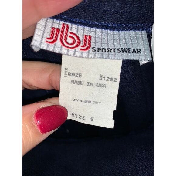 Vintage JBJ Sportswear Women's Navy Midi Skirt‎ Size 8 Lined Casual - Picture 5 of 8
